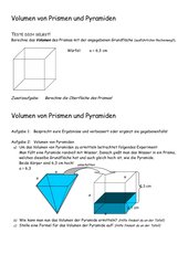 Volumen von Pyramiden