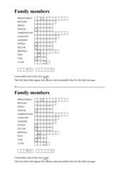 Family members - Quiz