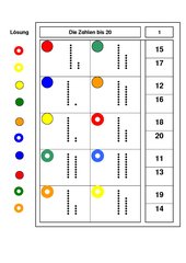 Darstellung der Zahlen 10 bis 20 - Logico-piccolo