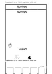 Portfolioblatt - Numbers and Colours