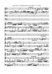 J. S. Bach - Fuge C-Dur Wohltemperiertes Klavier I