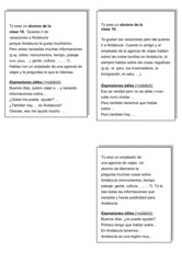 Rollenkarten - Gespräch im Reisebüro über Andalusien