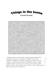 Things in the house