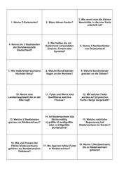Frage-Antwortkarten (Deutschland, Karten) zum Spielfeld ähnlich 