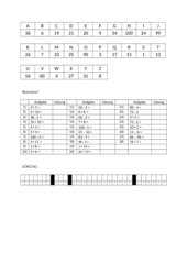 Buchstabenrätsel mit natürlichen Zahlen