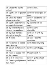 if sentences Type I