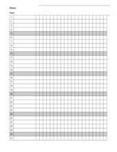 Word-Tabelle für Schülerlisten