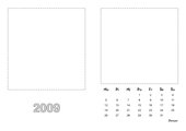 Bastelkalender 2009 Blanko