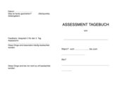 Assessment Tagebuch