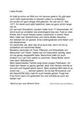 Albrecht Dürer: Arbeitsblatt und Brief