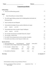 Bewertungskriterien Aufsatz Gespenstergeschichte / Gruselgeschichte