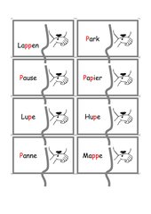 P-Puzzlekarten (Ergänzung zu B/D-Puzzlekarten)