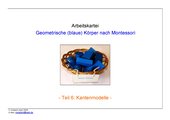 geometrische (blaue) Körper nach Montessori (Teil 6 - Kantenmodelle)