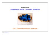 geometrische (blaue) Körper nach Montessori (Teil 3 - erstes Kennenlernen der Körper)