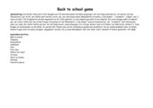 Back to school game - spielerische Wiederholung des 4. Schuljahres