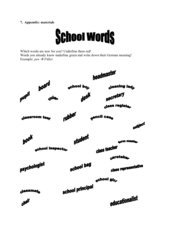 School Words