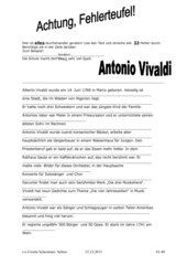 Der Fehlerteufel in der Biographie A. Vivaldis