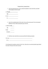 Phonetics practice sheet
