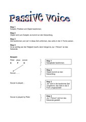 passive voice Schritt für Schritt Erklärung