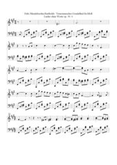 Felix Mendelssohn-Bartholdy Venezianisches Gondellied fis-Moll op. 30, 6