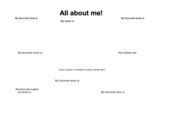 Worksheet: All about me! 