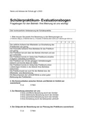 Evaluationsbogen für Betrieb OiB