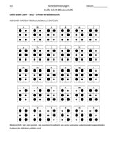 Blindenschrift (Braille-Schrift)
