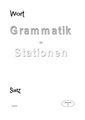 Grammatik - Stationenlernen - Kl'stufe 7