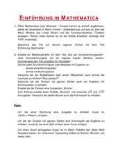 Einführung in Mathematica für Schüler