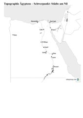 Städte am Nil - Topograhie Ägypten