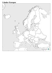 Blankokarte Europas
