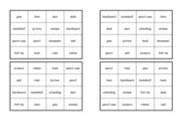 Bingo 4x4 zum Wortfeld CLASSROOM