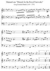 Georg Friedrich Händel - Menuett aus der 