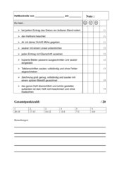 Kriterienkatalog Heftf hrung KRITERIENKATALOG ZUR BENOTUNG DES A S 1 
