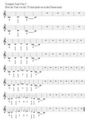 Kleine Trompetenschule 1 (C-Notation, klingend)