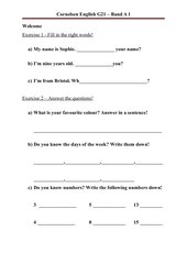 01_English-G21_Welcome_Fill_in_and_Answer_questions