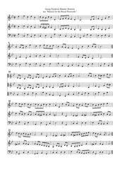 Georg Friedrich Händel Bourrée aus 