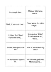 Phrases for a discussion