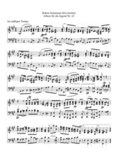 Robert Schumann Album für die Jugend Nr. 43 Silvesterlied