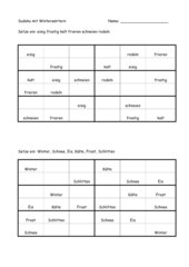 Sudoku (6er) Winterwörter