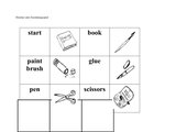 Domino/  Memo-Spiel / Zuordnungsspiel: schoolthings