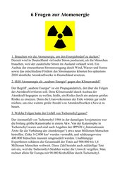 6 Fragen zur Atomkraft - erklärt für Schüler