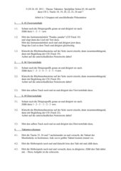 Spielpläne 1 S. 85 - 89  Arbeitsblatt zur Erarbeitung dreier Taktarten