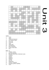 Crossword unit 3
