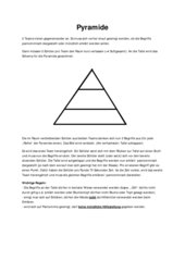 Spiel Pyramide Vertretungsstunde (Pantomime)