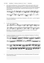 Spielpläne 2: L. van Beethoven, Sinfonie Nr. 5, Satz 2 - Arbeitsblatt