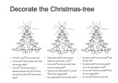 Decorate the Christmas tree (leicht)