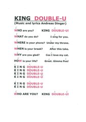 King Double-U  ------ coll action song ------ lyrics and chords