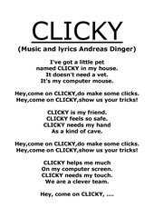 CLICKY - lyrics and chords of my song