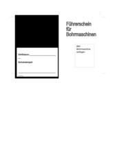  Bohrmaschinenführerschein (Vordruck)